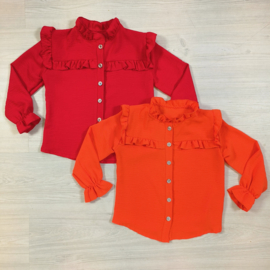 Lovely blouse - rood of oranje