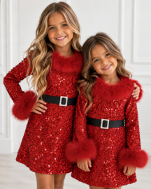 Fabulous Fur Sequin Dress - rood