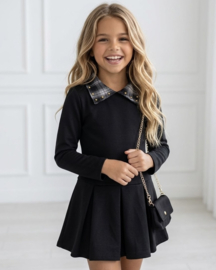 Preppy Check Dress - zwart