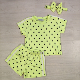 Neon Dot Summer Set - geel