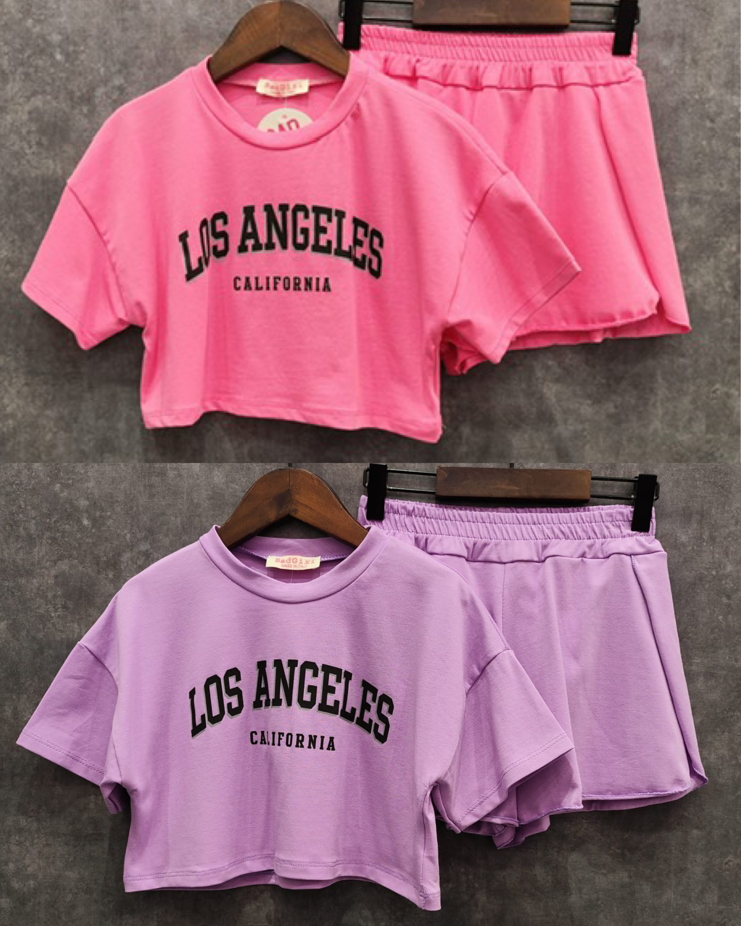 LA sunny set - black font