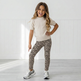 Leopard legging - beige