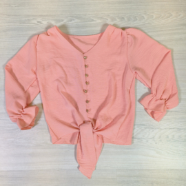 Pink knotted top