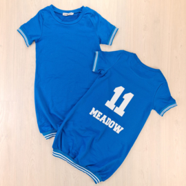 Baseball dress shortsleeves (gepersonaliseerd) - Blue