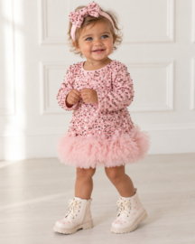 Glamour & tule baby dress - roze (verzenddatum 9 okt)