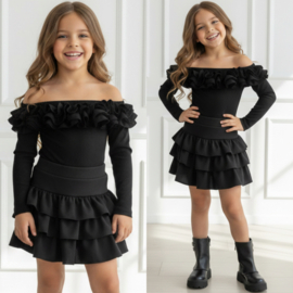 Diva Ruffle Shoulder Body (5 kleuren)