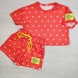 Perfect Polka Dot Summer Set - oranje