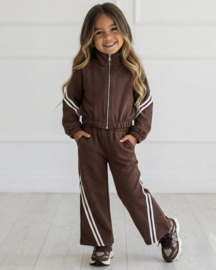 Sporty Stripe Lounge Set - bruin
