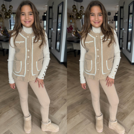 Classy teddy gilet - camel