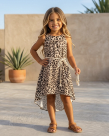 Golden Leopard Summer Dress