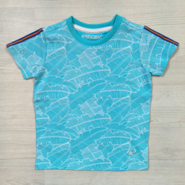 Printed tee - Blue Radiance