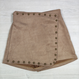 Rebel Studs Skort - beige