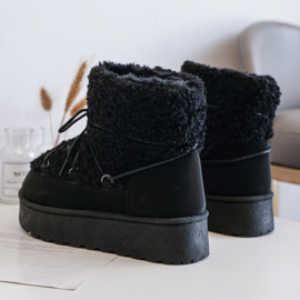 Teddy winter boots - zwart (Verzenddatum 24 sep)