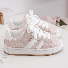 Lovely pink sneakers met klittenband - 19 t/m 24