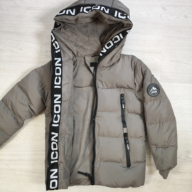 ICON Urban Zip Puffer Jacket Grey