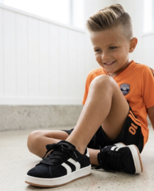 Move it sneakers - zwart (met klittenband)