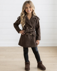 Golden Button Trenchcoat - bruin
