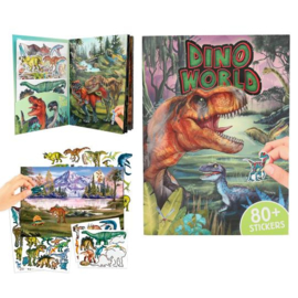 Dino World stickerboek met puffy stickers