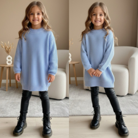 Keep me warm dress - lichtblauw