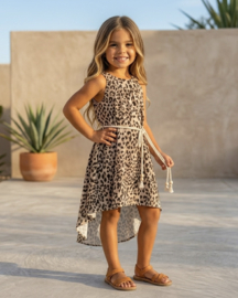 Golden Leopard Summer Dress