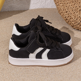 Move it sneakers - zwart (met klittenband)