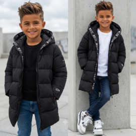 ICON Long Puffer Jacket Black
