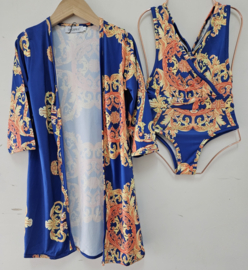 Kimono & swimsuit - blue