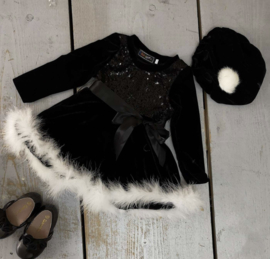 Baby Black & White winter dress