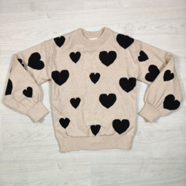 Next Hartjes trui - beige