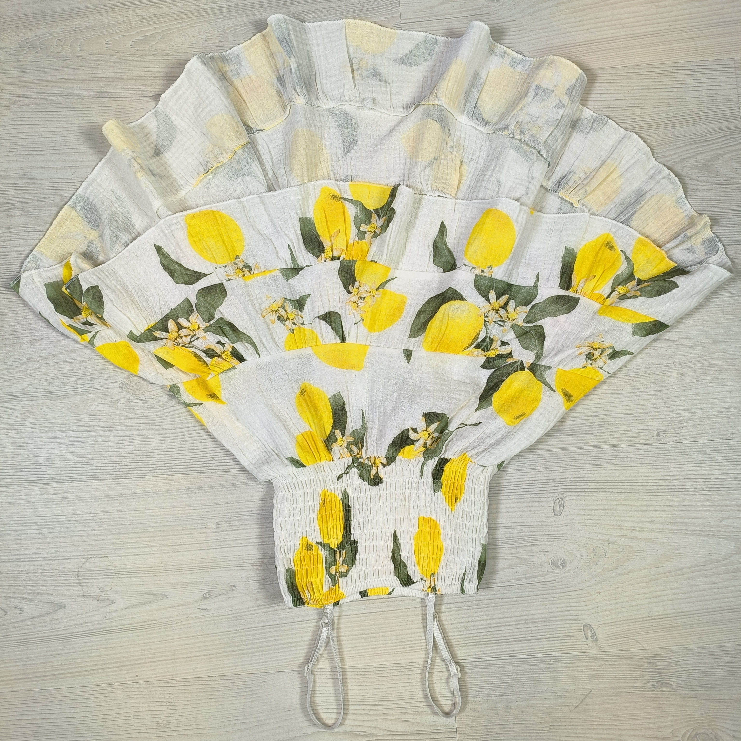Lemon spaghetti dress