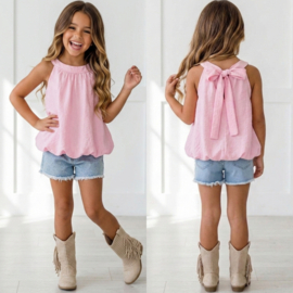 Summer blush tie top