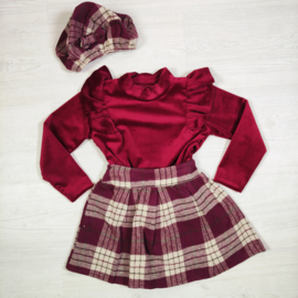 Velvet Check Charm Set