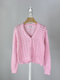 Sweet Breeze Openwork Vest - mint of roze