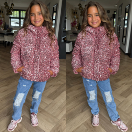 Ultimate paillet jacket - Roze
