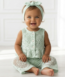 Little Dreamer Lace Set - groen