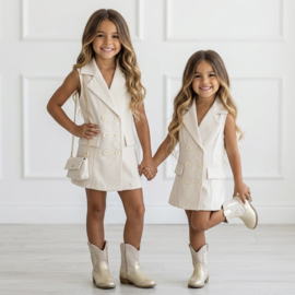 Power Blazer Dress - beige (verzenddatum 24 apr)