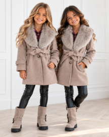 Elegant coat - taupe