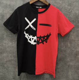 Cross smile tee - rood