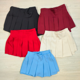 Basic pleated skort - 6 colors