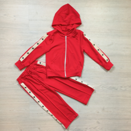 Hooded star set - red