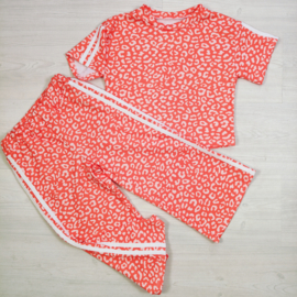 Girls Leopard Sport Set - oranje