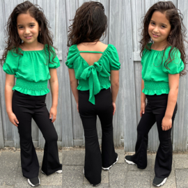 Bow back top - Green
