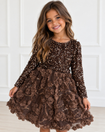 Chocolate Rose Party Dress