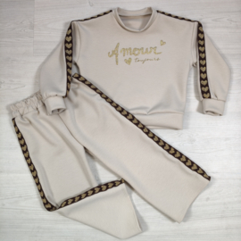 Amour Toujours Tracksuit - beige