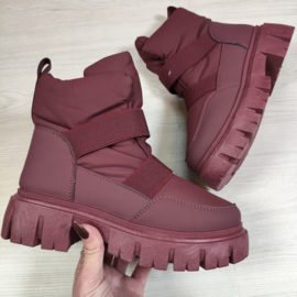 Chunky Snow Boots - bordeaux