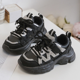 Cool girl sneakers - zwart