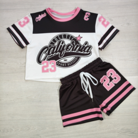 California College Vibes Set - zwart