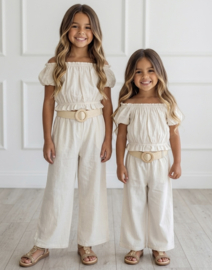 Boho Belted Summer Set - beige (verzenddatum 21 apr)