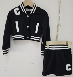 C skirt set - zwart