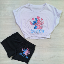 Sporty stitch set - wit